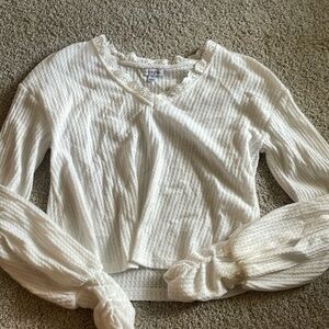 Womens white sweater
